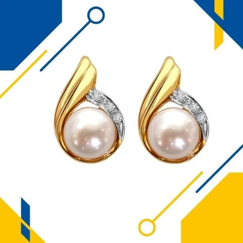 Shining Sitara Diamond Pearl Girl Earrings (ER69)