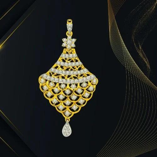 Indian Royalty - Real Diamond Pendant (P1227)