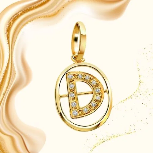 Initial Pendant - Real Diamond Pendant (P203)