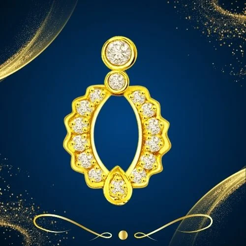 0.20cts Elegant Curves Real Diamond Pendant (P631)
