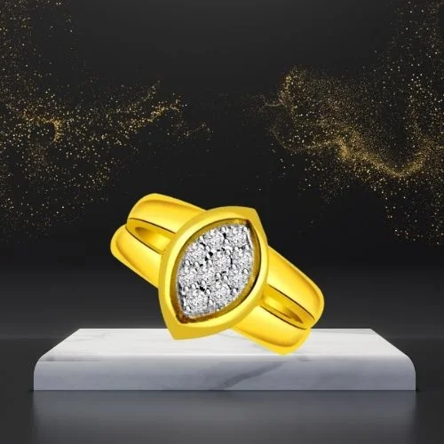 Designer Real Diamond Gold Ring (SDR505)