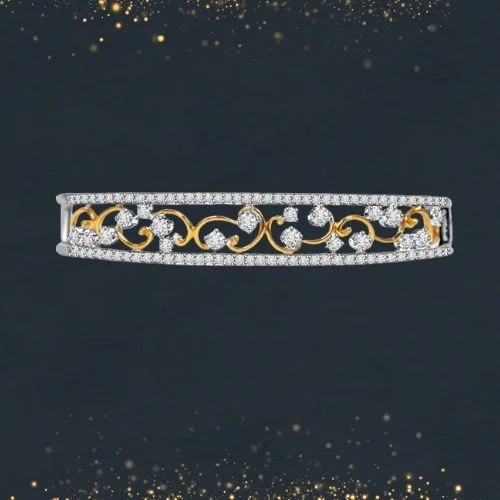 Sparkling Stars Together 1.16ct Diamond Studded Bracelet (BG9)