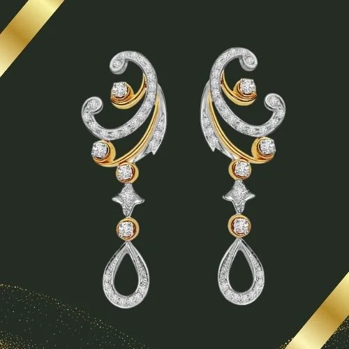 A Queen's Treasure - Trendy Diamond Earrings (BT14)