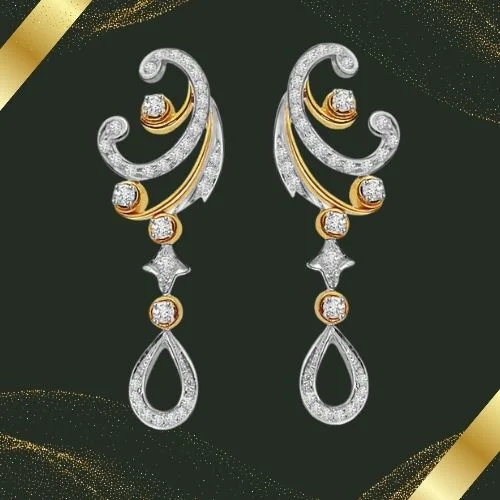 A Queen's Treasure - Trendy Diamond Earrings (BT14)