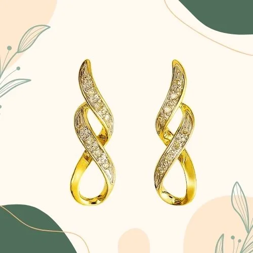 Diamonds Wings 0.16cts Diamond Earring (ER201)