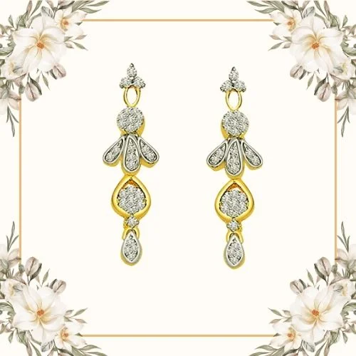 1.00 cts Diamond Hanging Earrings (ER353)