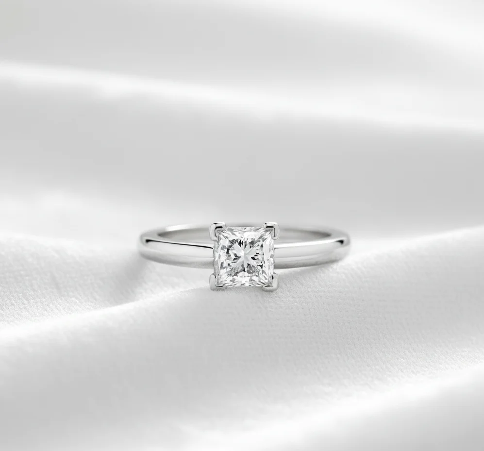 Princess cut diamond ring