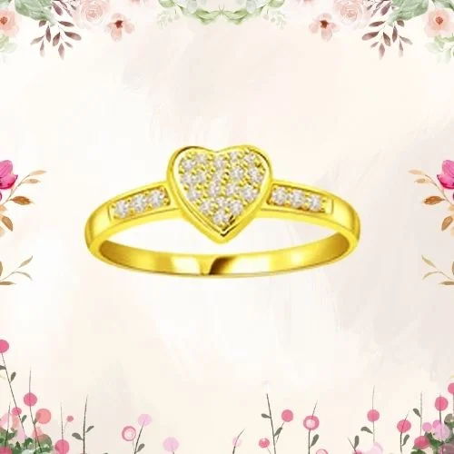 0.38cts Real Diamond Heart Shape Ring (SDR410)