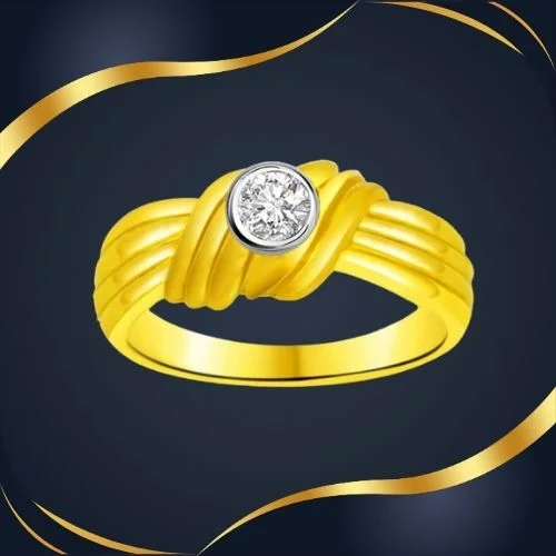 Solitaire Real Diamond Gold Ring (SDR919)