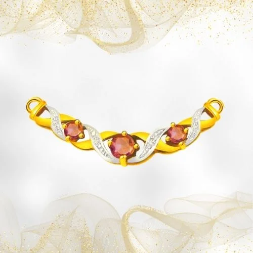 Rubal Beauty 0.12cts Diamond & Ruby Necklace Pendant (DN131)