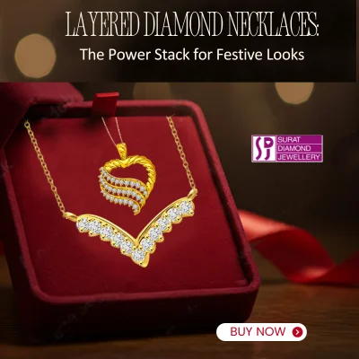 Layered Diamond Necklaces The Power Stack for Festive Looks - 400x400