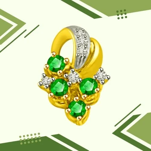 Green Goddess - Real Diamond Pendant (P1223)
