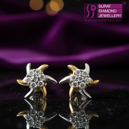 0.28cts Diamond Star Shape Earring (ER327)