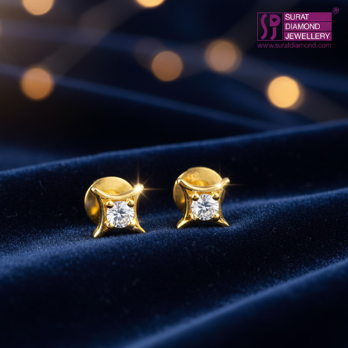 Royal Mystique - Real Diamond Solitaire Earrings (ER62)