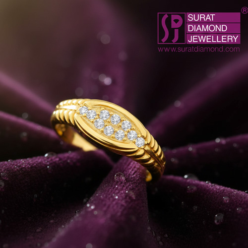Classic Real Diamond Gold Ring (SDR931)