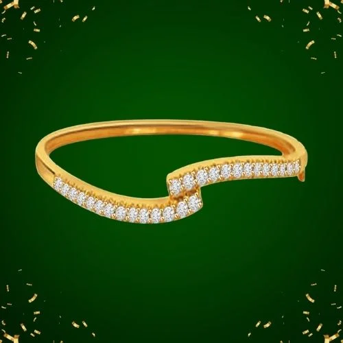 Showgirl Real Diamond & 18K Gold Bracelet (BG11)