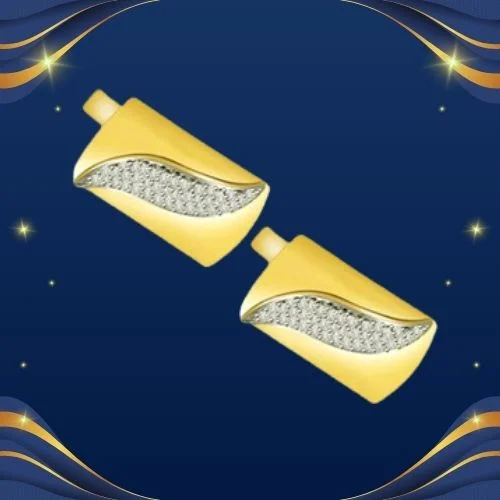 A Groom's Delight - 0.40ct Diamond Gold Cufflinks (CF16)