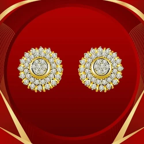 2.00cts Diamond Gold Earring (ER330)