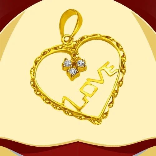 DIAMOND HEART : An Expression of Beautiful Love.. Pendant for You (P889)