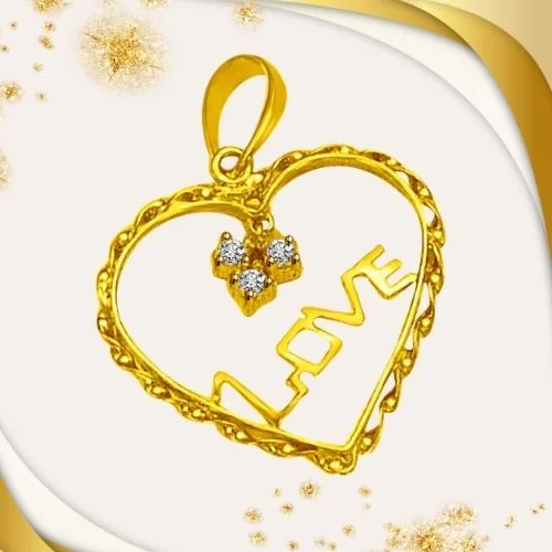 DIAMOND HEART : An Expression of Beautiful Love.. Pendant for You (P889)