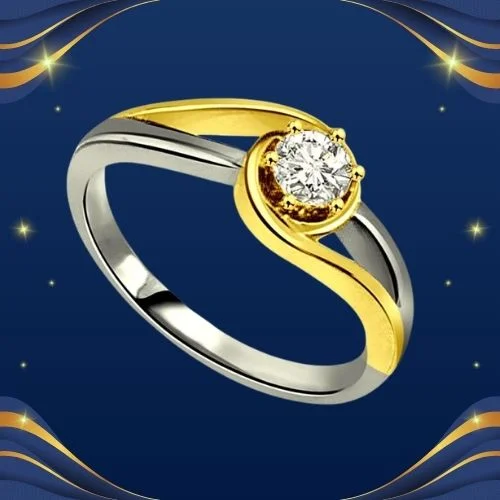 Discover the Ring That Says Forever: The 0.20cts Real Diamond Two-Tone Solitaire (SDR350)