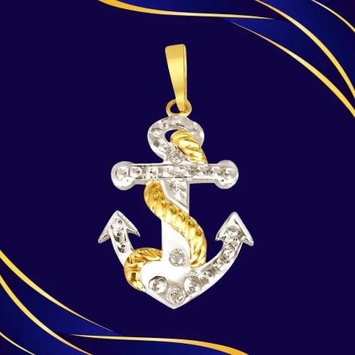Diamond & Silver Anchor Pendant (ANCHOR1)