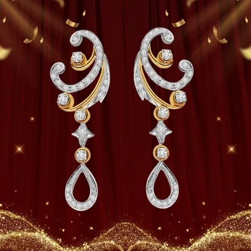 A Queen's Treasure - Trendy Diamond Earrings (BT14)