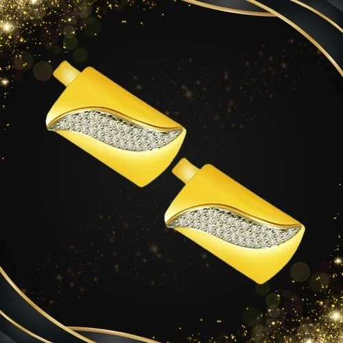 A Groom's Delight - 0.40ct Diamond Gold Cufflinks (CF16)