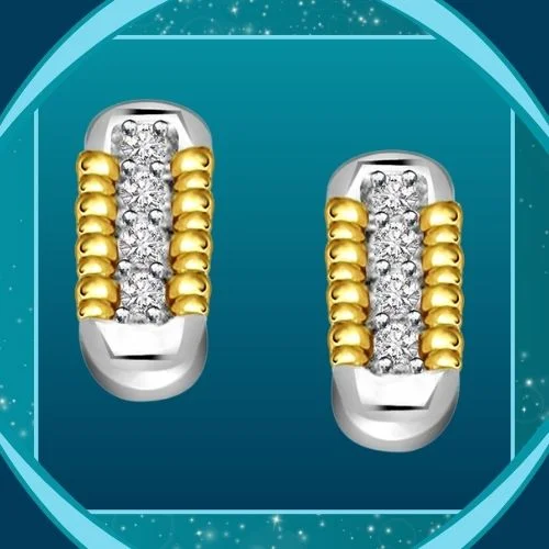 Magical Stick 0.40 cts Diamond Bali Earrings (ER136)