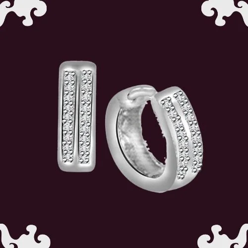 0.54cts Diamond Hoop Earrings (ER354)