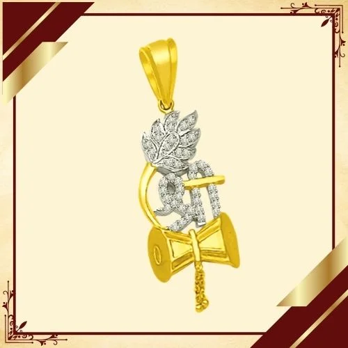 Auspicious Beginnings - Real Diamond Pendant (P1219)