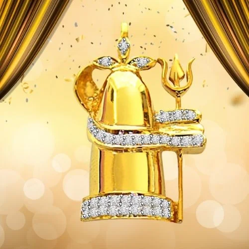 Shiv-Namah - Real Diamond Religious Pendant (P207)