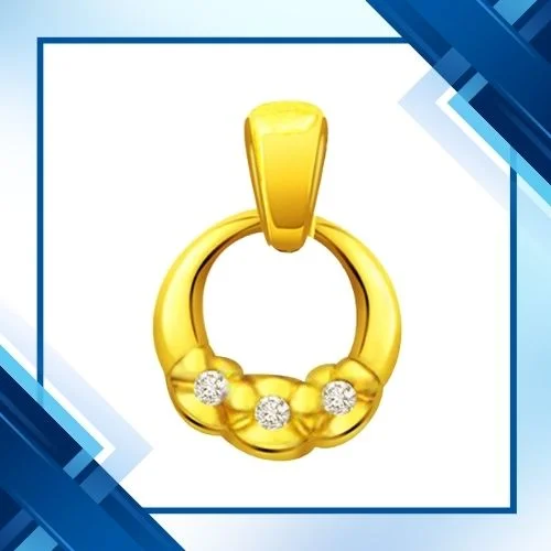 Round Shape Classic Real Diamond Pendant (P370)