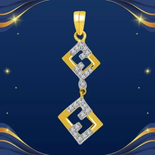 Love In The Air - Real Diamond & Gold Pendant For Her (P722)
