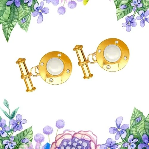Real Diamond Cufflinks (S277)