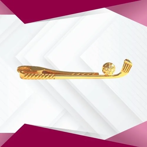 Gorgeous Golf Stick - Real Diamond Tie Pin (S296)