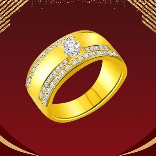 0.30cts Real Diamond 18kt Yellow Gold Ring (SDR1229)