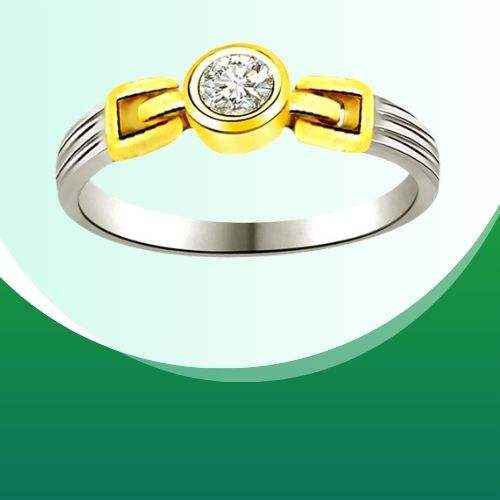 Solitaire Real Diamond Gold Ring (SDR594)