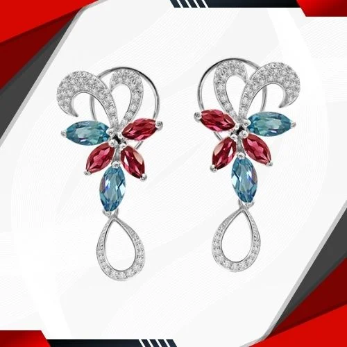 Feminine Grace - 0.56cts Diamond Earrings (BT12)