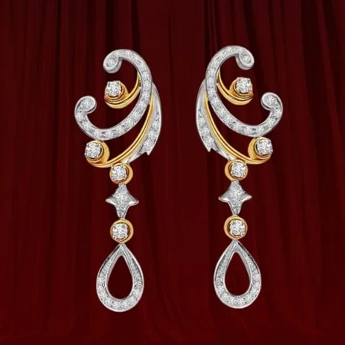 A Queen's Treasure - Trendy Diamond Earrings (BT14)