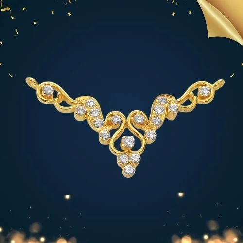 A Touch of Magic: Fairy Tale Diamond Gold Necklace Pendant (DN439)