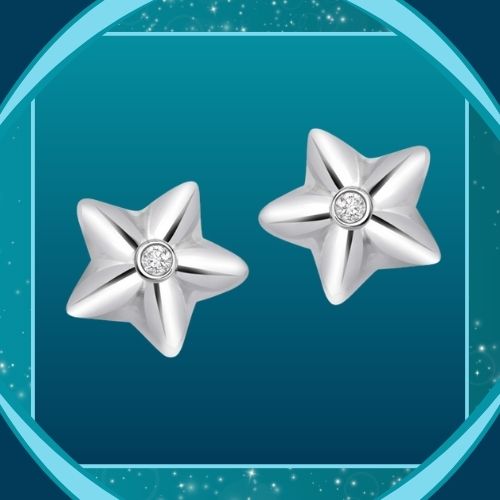 Five Star Real Single Diamond Earrings (ER138)