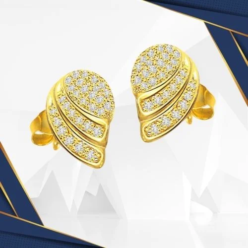Golden Ducklings 1.16 cts Diamond Designer Earring (ER145)