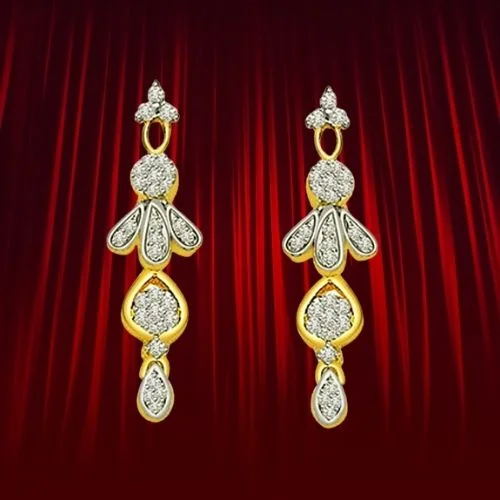 1.00 cts Diamond Hanging Earrings (ER353)