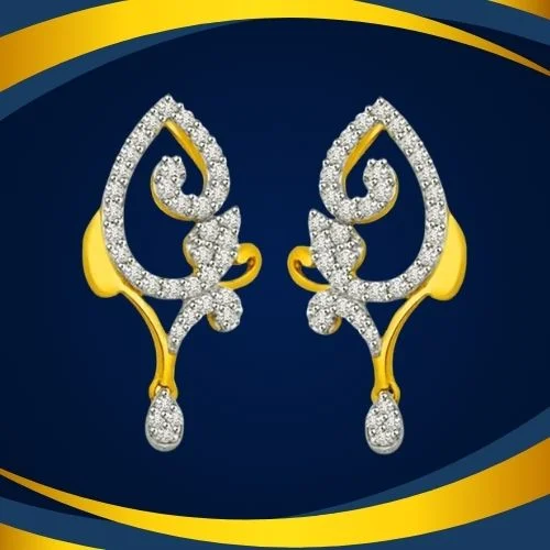 You are My Lifes Purpose Gold & Diamond Earrings (ER427)