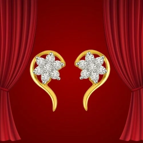 Star of My Life Gold & Diamond Earring for Beloved (ER431)