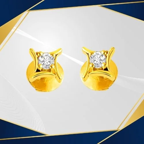 Royal Mystique - Real Diamond Solitaire Earrings (ER62)