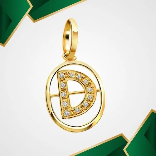 Initial Pendant - Real Diamond Pendant (P203)