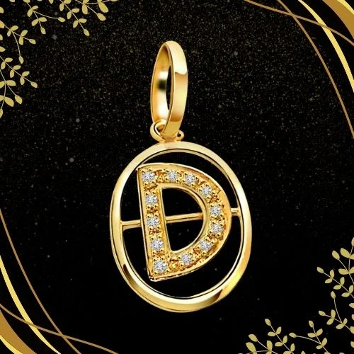 Initial Pendant - Real Diamond Pendant (P203)