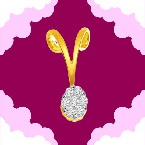 Pied Beauty - Real Diamond Pendant (P36)